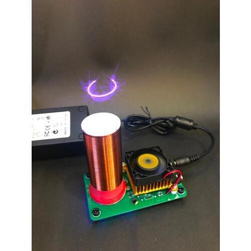 Music Tesla Coil Arc Plasma Loudspeaker Wireless Transmission electronic toys + 24V 2A power supply