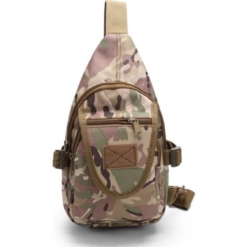 New camouflage tactical portable single shoulder bag outdoor riding Bag Fashion Sports chest bag for men and women