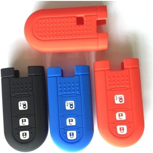 Silicon Smart FOB Remote Key Case Holder For Toyota Passo Tank Roomie For Daihatsu Move canvas Tanto wake 3 Button Keyless
