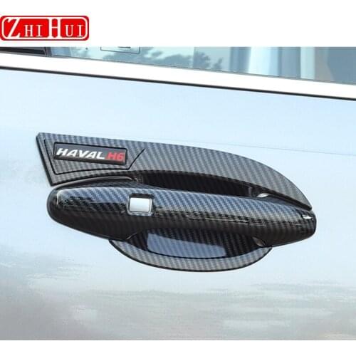 Car Styling Door Handle Wrist Stickers For Great Wall Haval Hover H6 3th 2021 ABS Decorations Protective Decal Auto Accessories