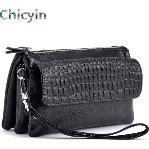 New Genuine Leather Women Crossbody Bag Alligator Coin Purse Shoulder Evening Bag Lady Handbag Day Clutch Card Wallet Minaudiere