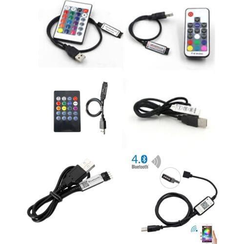 Bluebooth 4.0 USB Led Strip Lights RGB USB RF music Remote Controller for RGB SMD 3528 5050 LED Strip light TV Backlight DC 5V