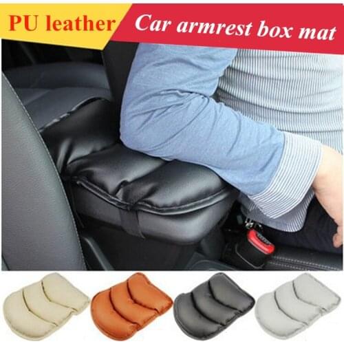 Universal Car Soft Central Armrest Console Box Pad Cover Cushion Armrest Seat Protective Pad Mat Auto Accessories