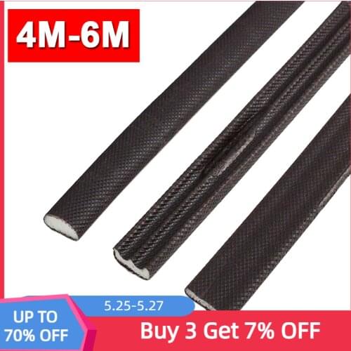 6M PU Acoustic Foam Window Seal Strip Self-Adhesive Noise Reduction Impact Resistance Door Gap Strip Dustproof Weatherstripping