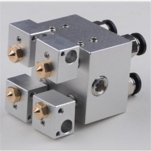 SWMAKER 1.75/3mm 3D printer extruder hotend Kraken 4 multi head 4 color water cooled hot end extruder kit