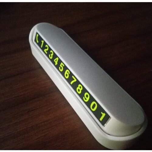 Car Temporary Parking Phone Number Card Board Accessories for Jeep Grand Cherokee Dodge Journey JUVC/Charger/DURANGO/CBLIBER/SXT