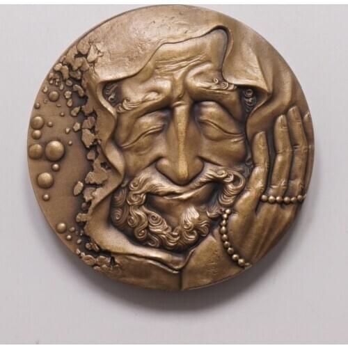 45mm Zen Bodhidharma Bronze Medal 2015 Shenyang Mint Chinese Buddhism