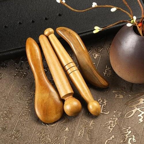 1Unit Wooden Foot Massager Plantar Gua Sha Plate Wood Scraper for Neck Back Body Guasha Meridian Massage Relaxation Health Care