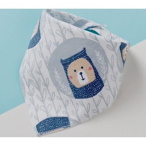 Baby Bandana Bibs Babador Feeding Smock Infant Triangle Burp Cloths Cartoon Saliva Towel Baby Eating Accessory Baby Cotton Stuff