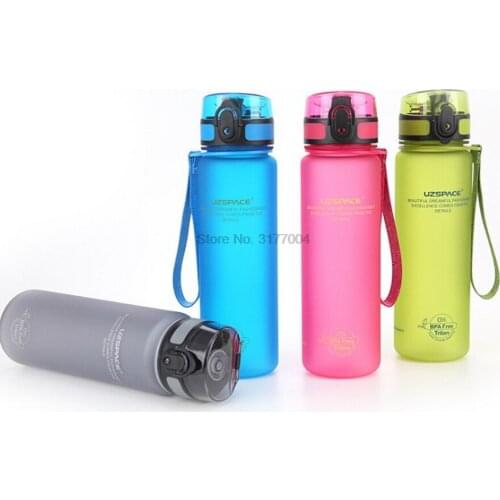 DHL 20pcs 350/500/650/1000ML Explosion Sports Outdoor Travel Portable Leakproof Tritan plastic BPA Free Water Bottles Cup