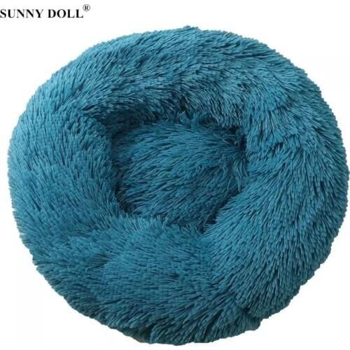 Dog Bed Long Plush Dounts Beds Calming Bed Hondenmand Pet Kennel Super Soft Fluffy for Large Dog / Cat House Dog Basket Pet Bed