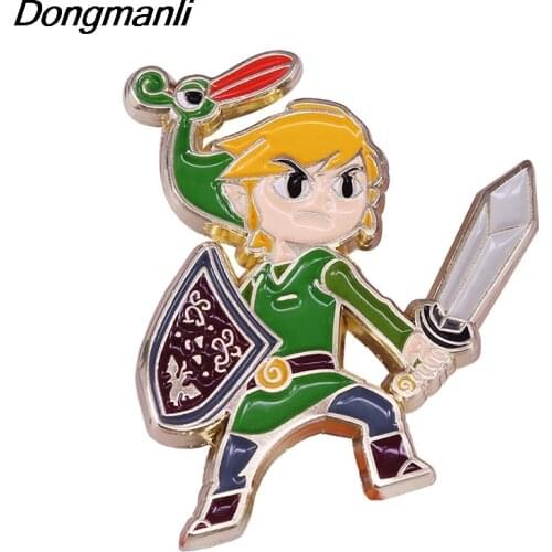 LT187 Game Figures Enamel Pins Badge Brooch Backpack Bag Collar Lapel Decoration Jewelry Gifts for Friends