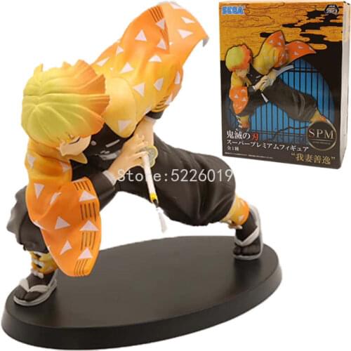 Kimetsu no Yaiba Figure Demon Slayer Agatsuma Zenitsu Anime Figure Kamado Tanjirou Hashibira Inosuke Kamado Nezuko Action Figure