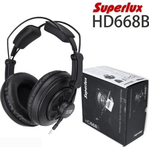 Hot Sell Superlux HD668B Professional Semi-open Studio Recording Standard Dynamic Headphone Monitoring DJ Music Headset