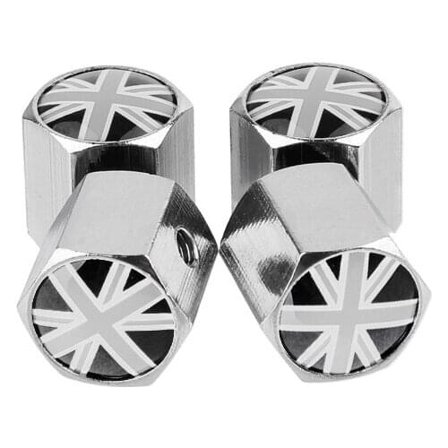 British Flag Car Wheel Tire Valve Caps AntiTheft Cover For Audi A3 Toyota C-Hr Chr Ford Volkswagen Vw Mitsubishi Asx Bmw E46 KIA