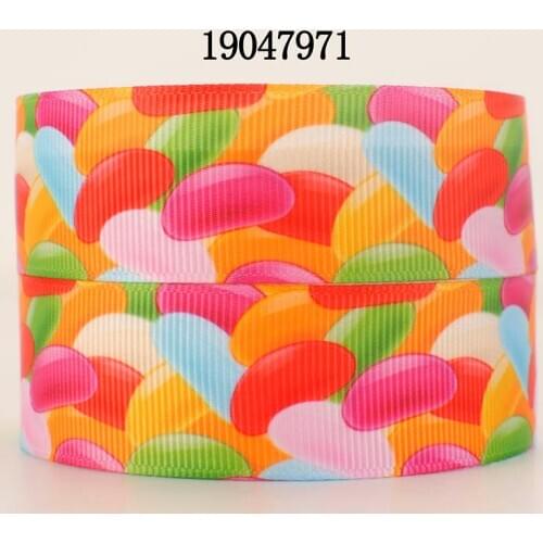 Sweet Candy Grosgrain/Satin Ribbon Printed 5 Yards 25mm/38mm for DIY Hair Accessories Party Decoration Bows