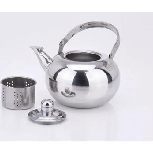 1.6L Stainless Steel Tea Pot Coffee Lightweight Removable Infuser Kettle