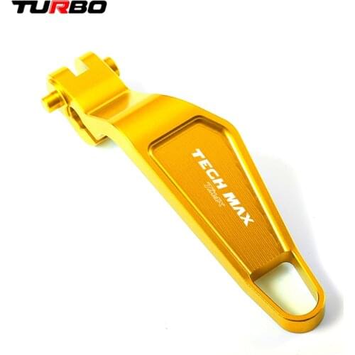 LOGO "TechMax" CNC Motorcycle Accessories Aluminum Parking Hand Brake Lever For YAMAHA T-MAX 560 Tech Max TMAX 560 2019 2020