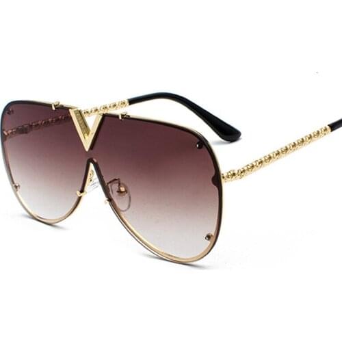 Mens Sunglasses Fashion Oversized Sunglasses Men Designer Goggle Sun Glasses Female Style Oculos De Sol UV400 O2