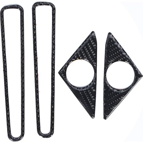 Carbon Fiber Door Speaker Trim Car Window Air Vent Frame Fit for Nissan GTR R35 08‑20