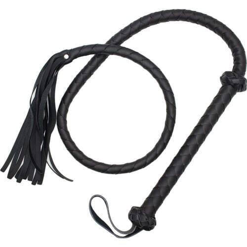 Faux Leather Long Premium Quality Crops Equestrianism Horse Crop Horse Riding Whip 5 Feet Length