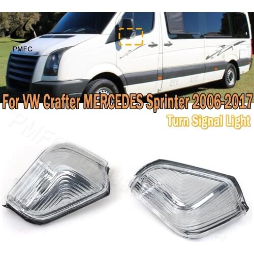 PMFC Left Right Front Side Mirror Turn Signal Light Turn Signal Lamp Blinker For VW Crafter 2006 2007 2008 2009-2017 0018229020