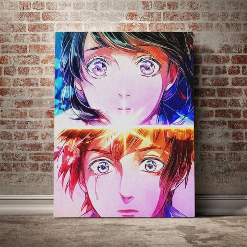 Anime Your Name Fan art design Poster Canvas Wall Art Decoration prints for living Kid Children room Home bedroom decor painting
