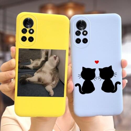 For Huawei Nova 8 Pro 5G Case Cute Candy Painted Back Cover For Huawei Nova 8 Nova8 Pro 5G BRQ-AN00 Phone Cases Shockproof Coque