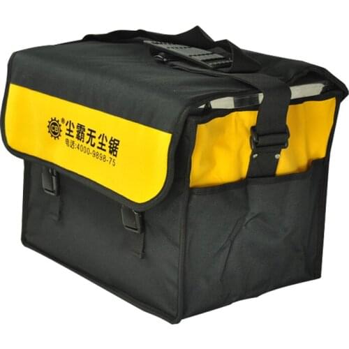 Dust-free saw canvas bag thick wear-resistant backpack bag hardware tool bag double rainproof shoulder bag multifunctional