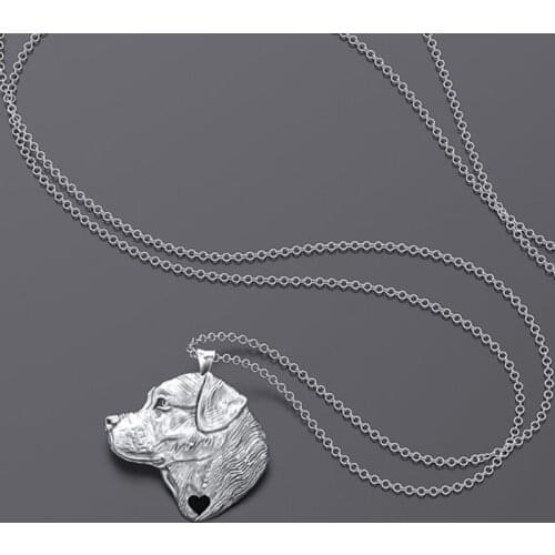 Daisies New Arrival Women Silver Plated 3D Labrador Retriever Necklaces Lovers' Jewelry Pet Pendant&Necklaces Drop Shipping