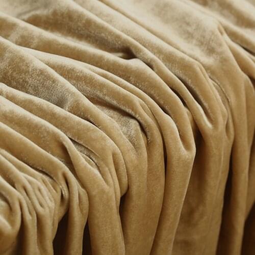 Silk Velvet Fabric 40 momme 140cm Width 55" Silk Velvet Dresses For Women Party Suits Beige