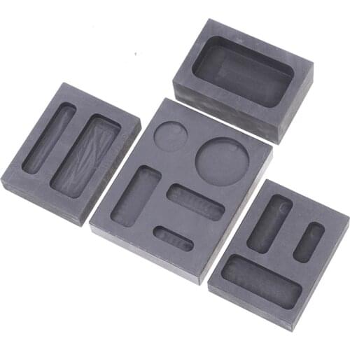 Gold Silver Graphite Ingot Bar Combo Mold Melting Casting Refining Scrap Bar Crucible Graphite Casting Melting Ingot Mold