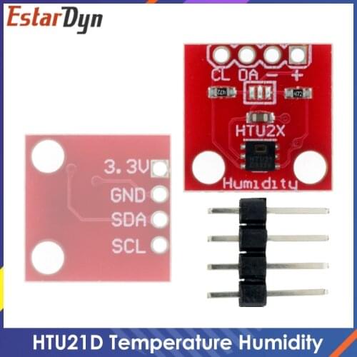 10pcs Temperature Humidity Sensor GY-213V-HTU21D HTU21D I2C Replace SHT21 SI7021 HDC1080 Module