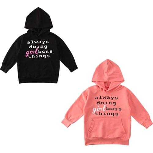 Kid Hoodies 2020 Spring Casual Toddler Baby Girls Winter Clothes Cotton Letter Hoodie Top T-shirt Sweatshirt Tracksuit