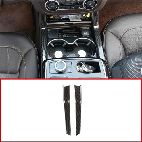 Auto Center Console Water Cup Holder Trim Covers car Interior Accessories For Mercedes Benz GLE W166 ML GL GLS X166 2013-2019