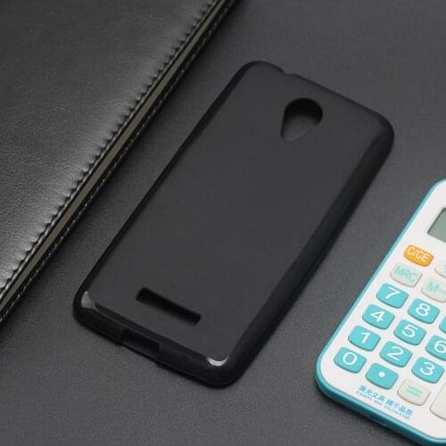 AMMYKI Micromax Canvas Spark Q380 case Comprehensive protection soft stents Black silicone cover 4.7'For Micromax Q380 case