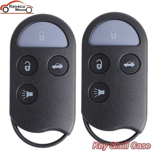 KEYECU 2 Pcs/lot Remote key Shell Case Fob 4 Button for Nissan Maxima I30 QX4 A32 A33 1995-1999. A269ZUA078, A269ZJA078