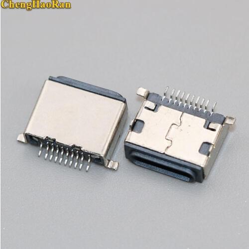 ChengHaoRan for Iphone 5g 10pin Micro usb jack Tail plug socket female Charge socket connector charging port