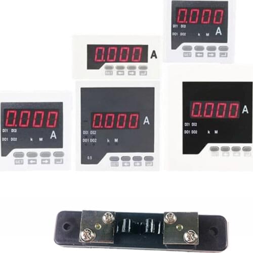 DC 0-50A CJ-DA51 digital DC ampere panel meter with shunt 50A current meter in stocks