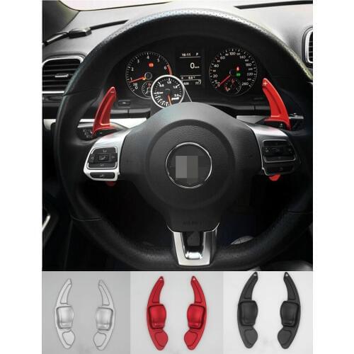DEE Aluminium Alloy steering wheel DSG paddle shifters for VW volkswagen GOLF 6 CC GTI R20 Tiguan Paddle Gearbox Car Accessories