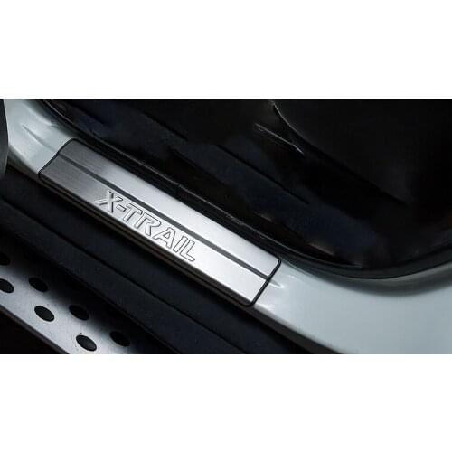For Nissan X-Trail 2014-2019 High-quality stainless steel Welcome pedal Anti-scratch Car-Styling