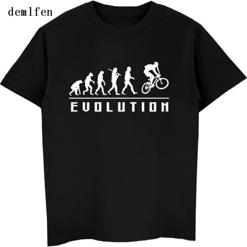 New Evolution Of Biking T-shirt Mens Short Sleeve O-neck Cotton T Shirt Summer Classic Male Tees Tops Fashion Streetwear