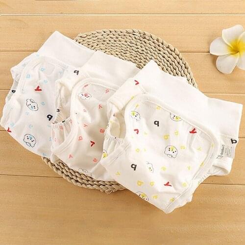 Cotton Training Pants Baby Diaper Pants Reusable Cloth Nappy for Infant Boy Girl Changing Diaper Baby Training Underpants