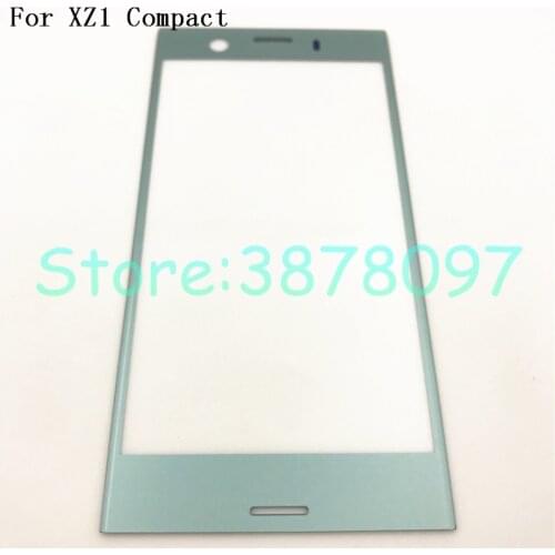 Good Quality 4.6 inches For Sony Xperia XZ1 Compact XZ1 mini Glass Front Outer Glass Lens Touch Screen Panel+Logo