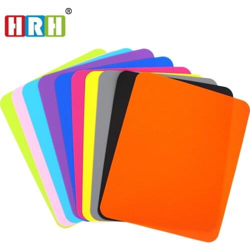 HRH Slim Square Silicone Mouse Pad Desk Mat Mouse Mat to Mouse gamer Size 220mmX178mm for Optical Laser Mouse Trackball Mice