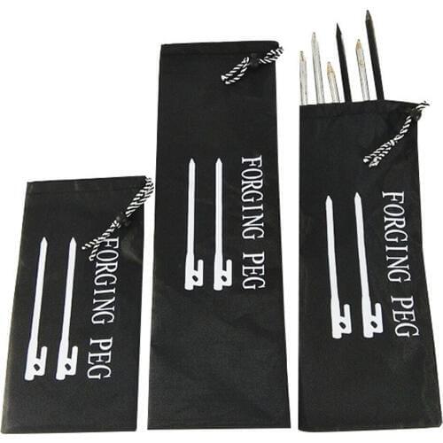 Tent Pegs Storage Bag Tent Accessories Drawstring Pouch For 20/30/40cm Stakes