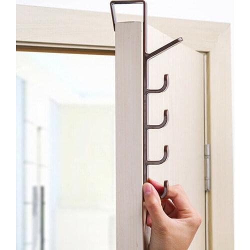 New Multi-purpose Five-segment Hooks Storage Household Hook Rack Organizer Clothes Coat Hat Bag Hanger Holder Hot Sale 2020