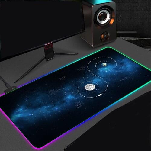 Mai Ruige LED Gaming Mouse Pad Large Size Colorful Luminous PC Computer Desktop 14 Color LED Lamp Table Pad Gaming Keyboard Pad