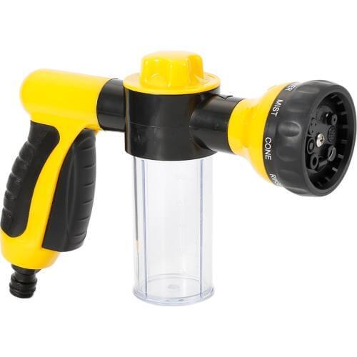 Washing Tool Car Wash Soap 8 in 1 Jet Spray Gun Soap Dispenser Garden Watering Hose Nozzle Car Washing Tool