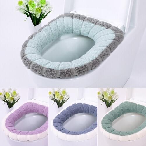 Washable Mat Bathroom Toilet Seat Closestool Toilet Lid Pad Home Decor Warm Soft Pad Bathroom Accessories 2021 New